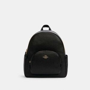 COACH Court Backpack Black with Gold